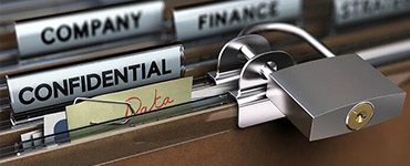 Candado simbolizando confidencialidad